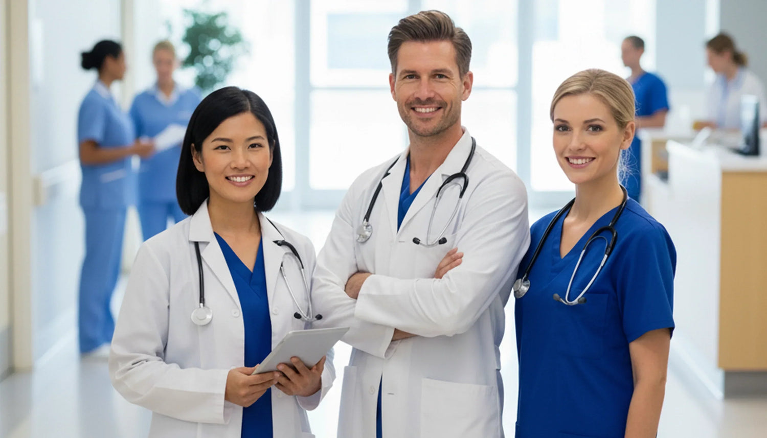 ¿Qué profesiones visten uniformes sanitarios?