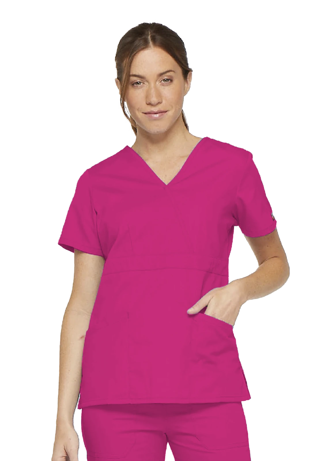 Top women's crossover scrub top - Eds Signature 86806 