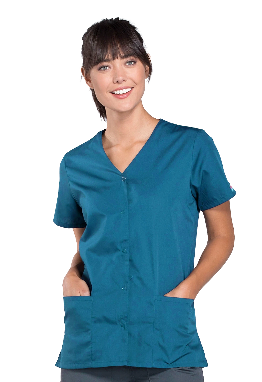 Casaca sanitaria mujer con broches 4770