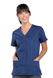 Casaca sanitaria mujer con broches Cherokee Originals 4770