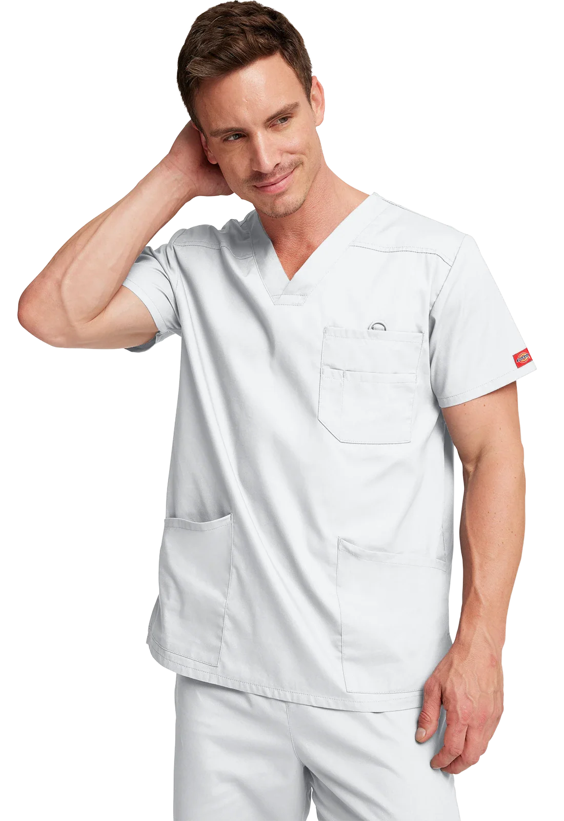 Top men's V-neck scrub top - Eds Signature 81906 