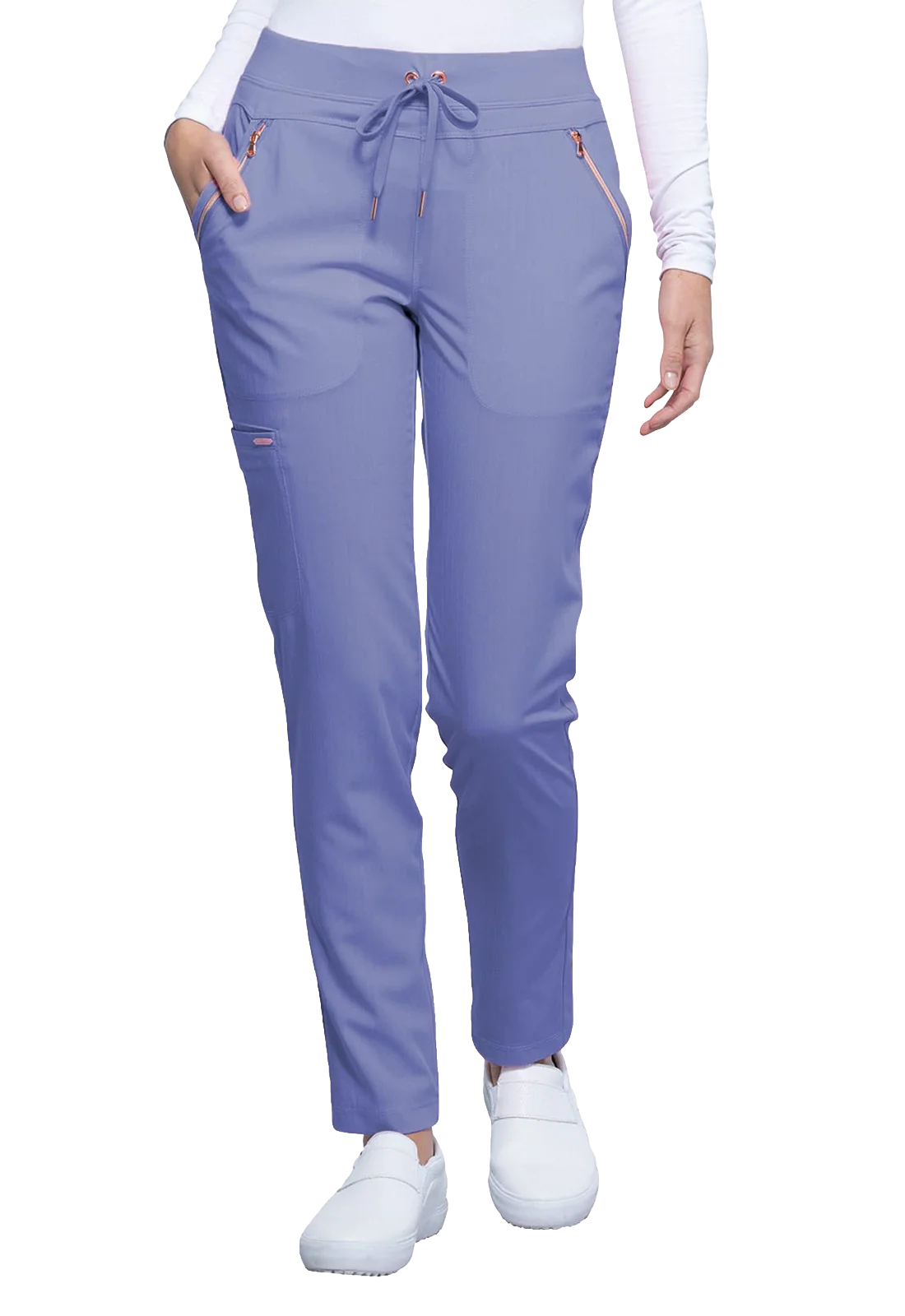 Women's scrub pants with low rise and slim leg CK055 