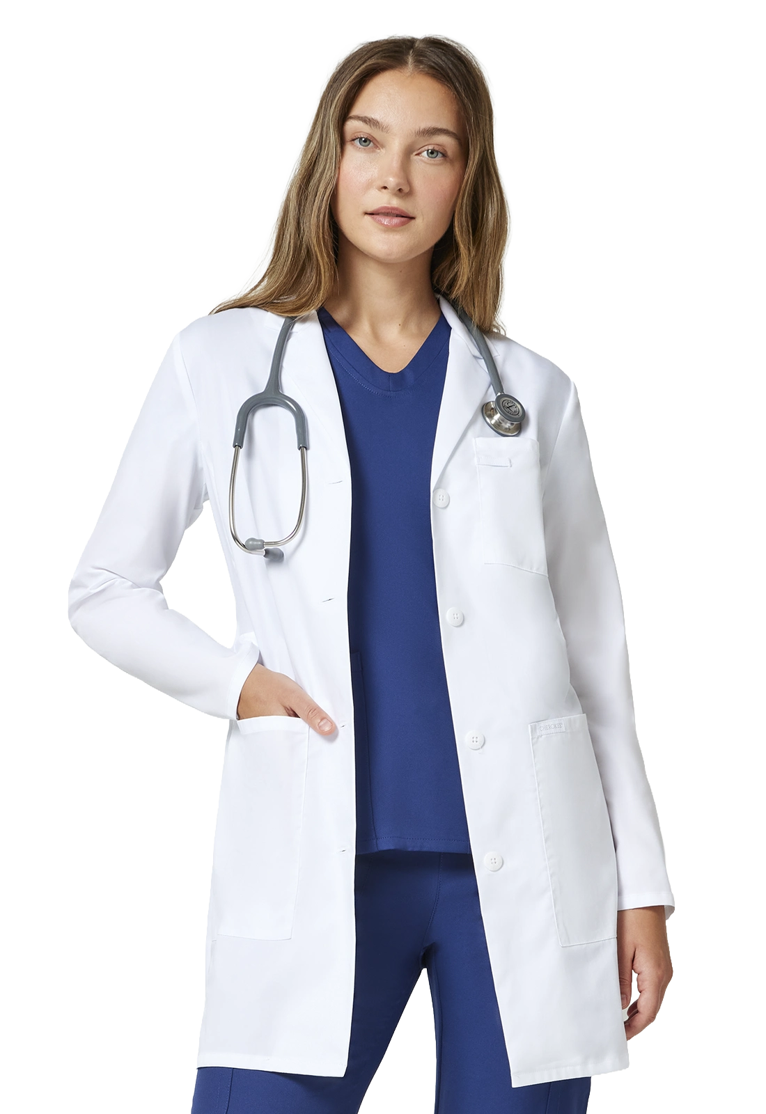 Bata sanitaria mujer clásica entallada CK452