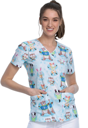 Casaca estampada mujer osos navidad CK614