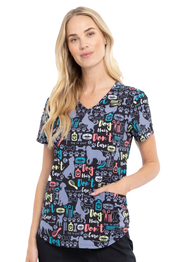 Casaco estampado feminino cintado cães CK637 