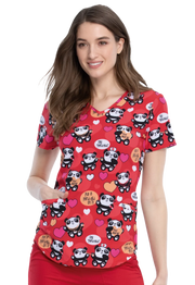 Casaca estampada mujer entallado pandas CK637