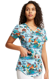 Casaca estampada mujer entallado wild CK637