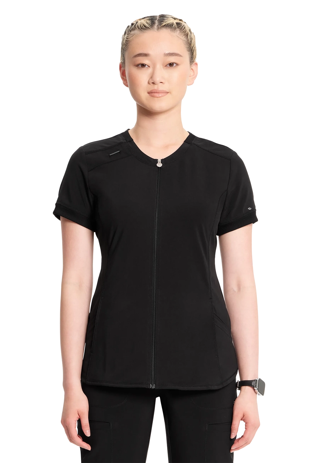 Casaca sanitaria mujer abierta antimicrobiana CK810A