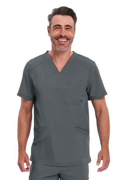 Casaca sanitaria unisex cuello en V antimicrob. CK900A
