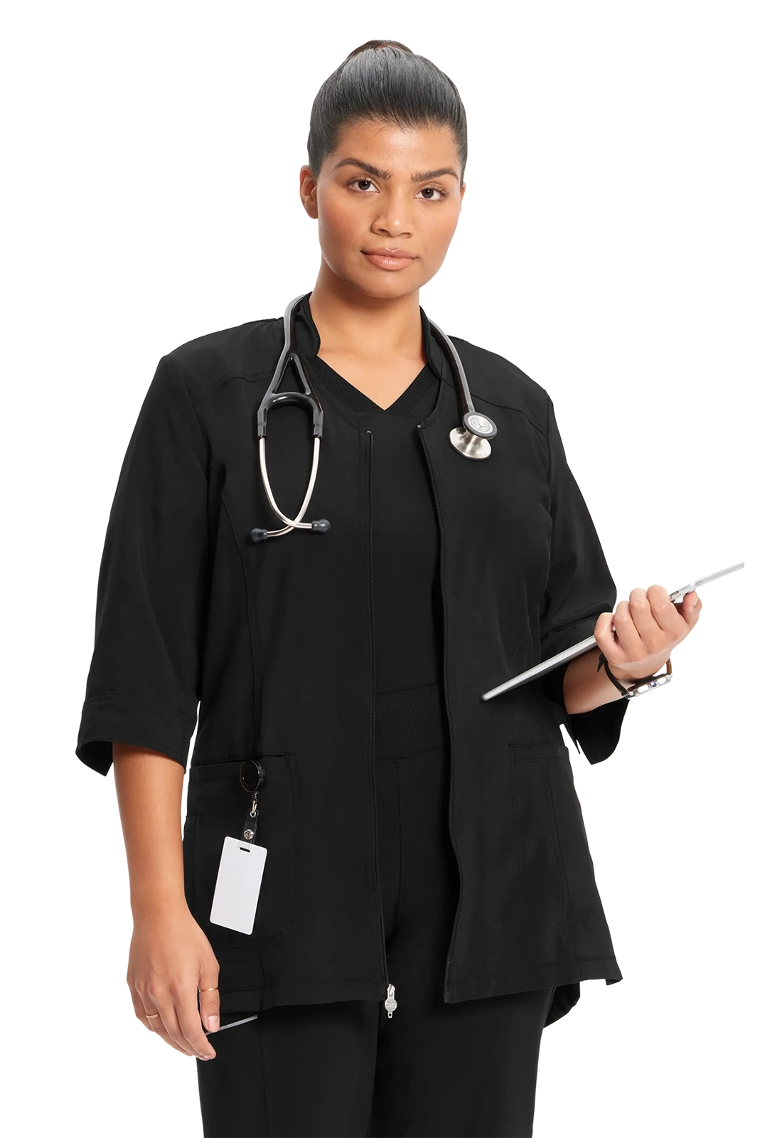 Bata sanitaria mujer Infinity cuello mao CK952A