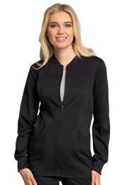 Women's healthcare jacket Cherokee Revolution Tech fluid-resistant WW305AB 