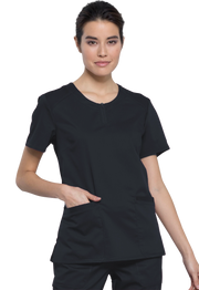 Túnica médica de senhora Cherokee Revolution decote redondo WW602