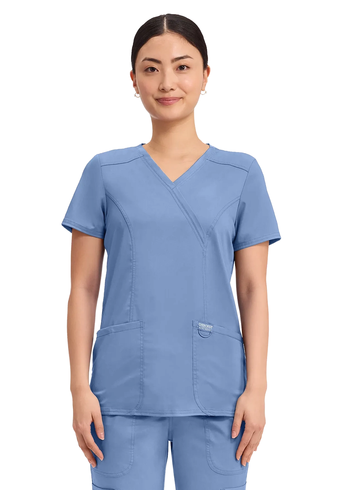 Casaca sanitaria Cherokee Revolution cruzada ultra suave WW610