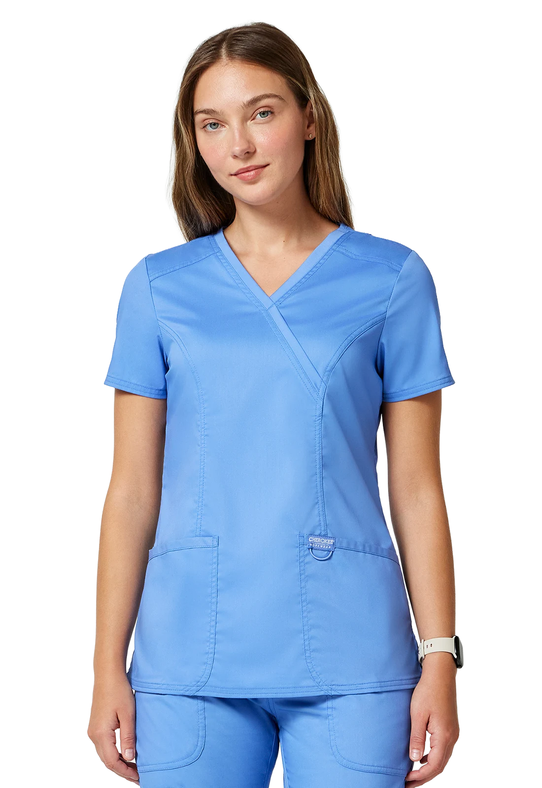 Casaca sanitaria mujer Cherokee Revolution cruzada ultra suave WW610