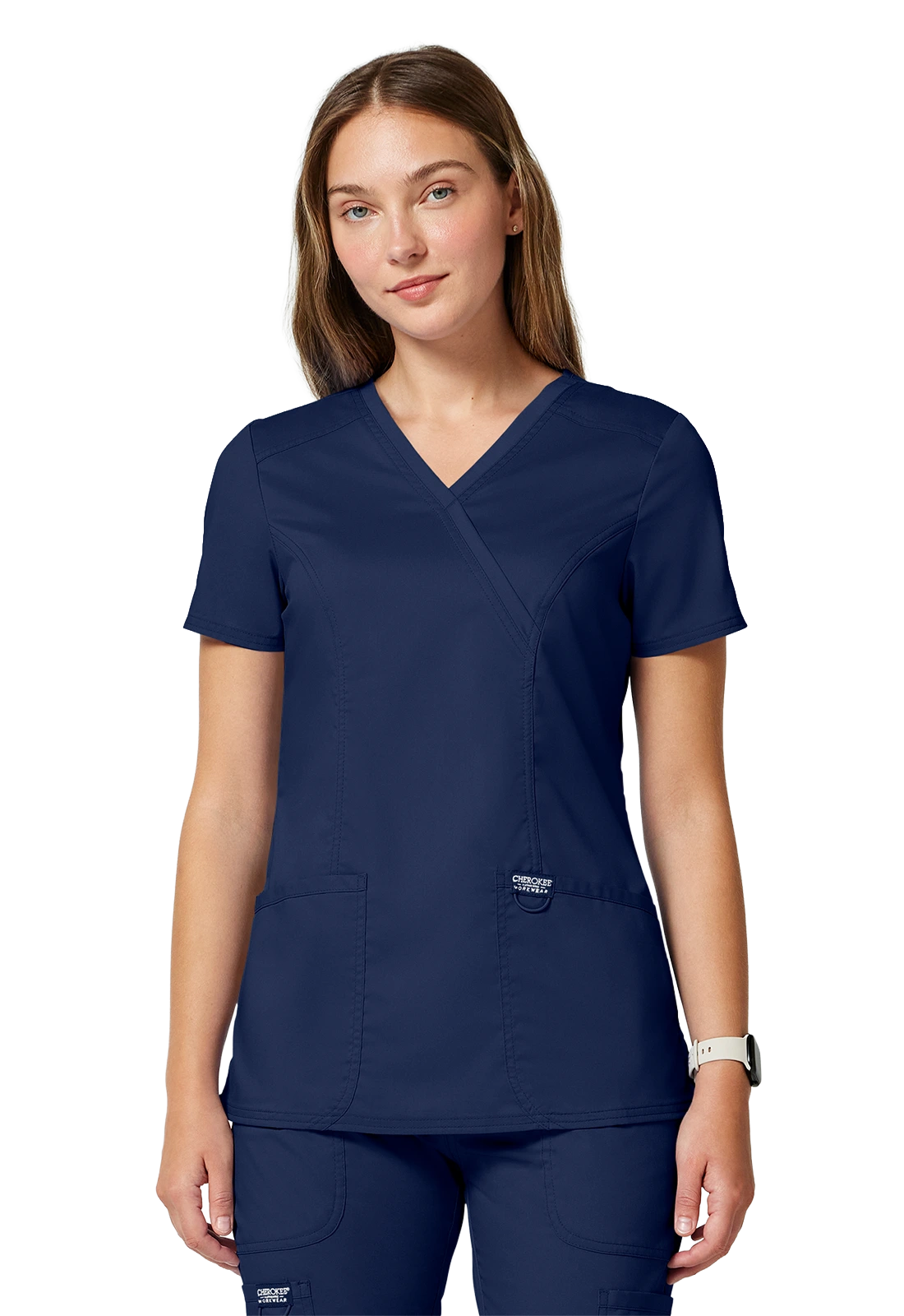 Casaca sanitaria mujer Cherokee Revolution cruzada ultra suave WW610