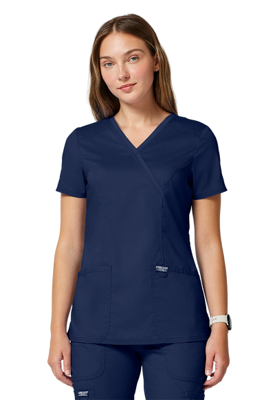 Casaca sanitaria mujer Cherokee Revolution cruzada ultra suave WW610