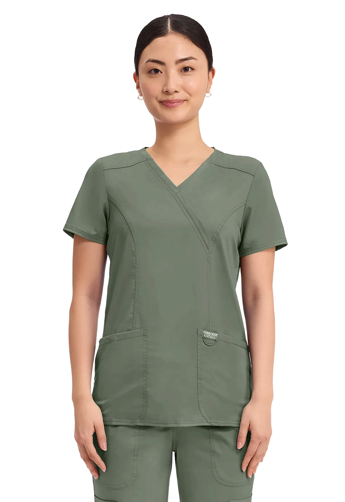 Casaca sanitaria Cherokee Revolution cruzada ultra suave WW610