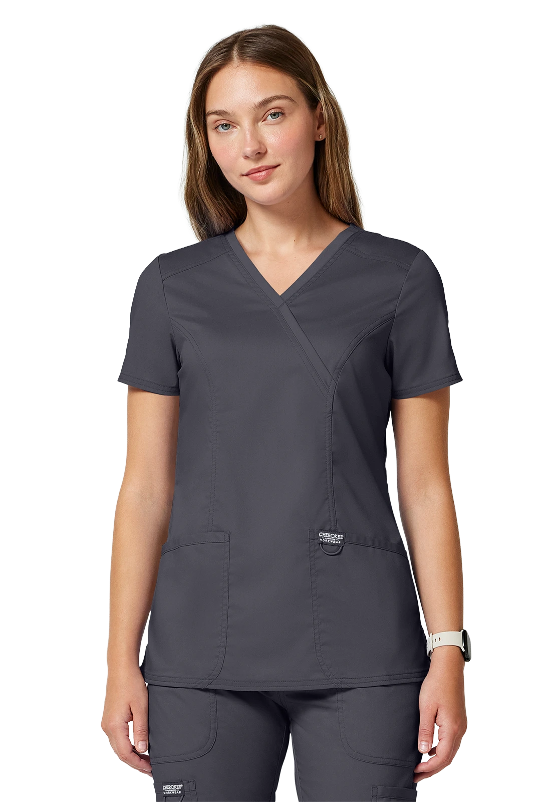 Casaca sanitaria mujer Cherokee Revolution cruzada ultra suave WW610