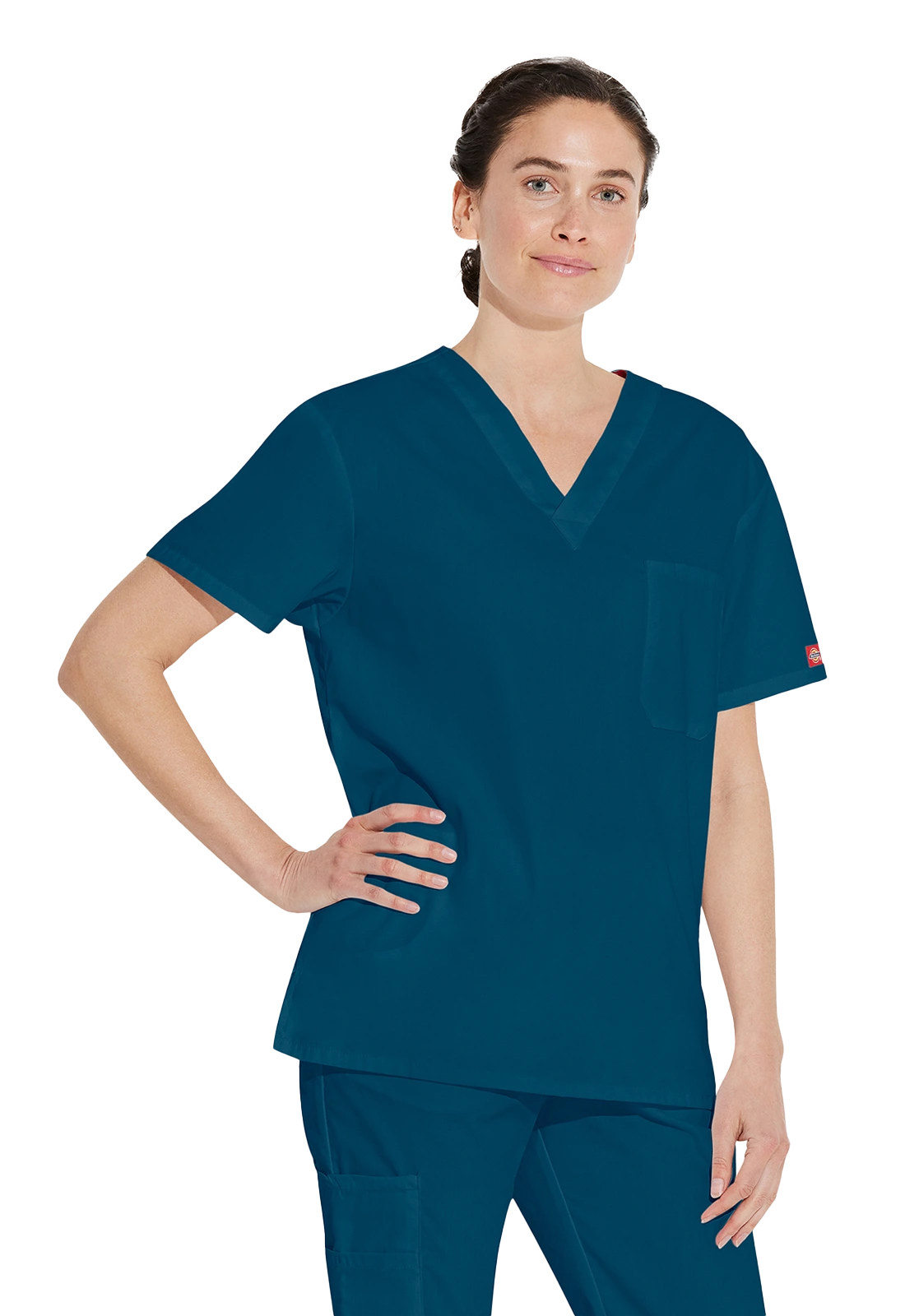 Top men's V-neck scrub top - Eds Signature 83706 
