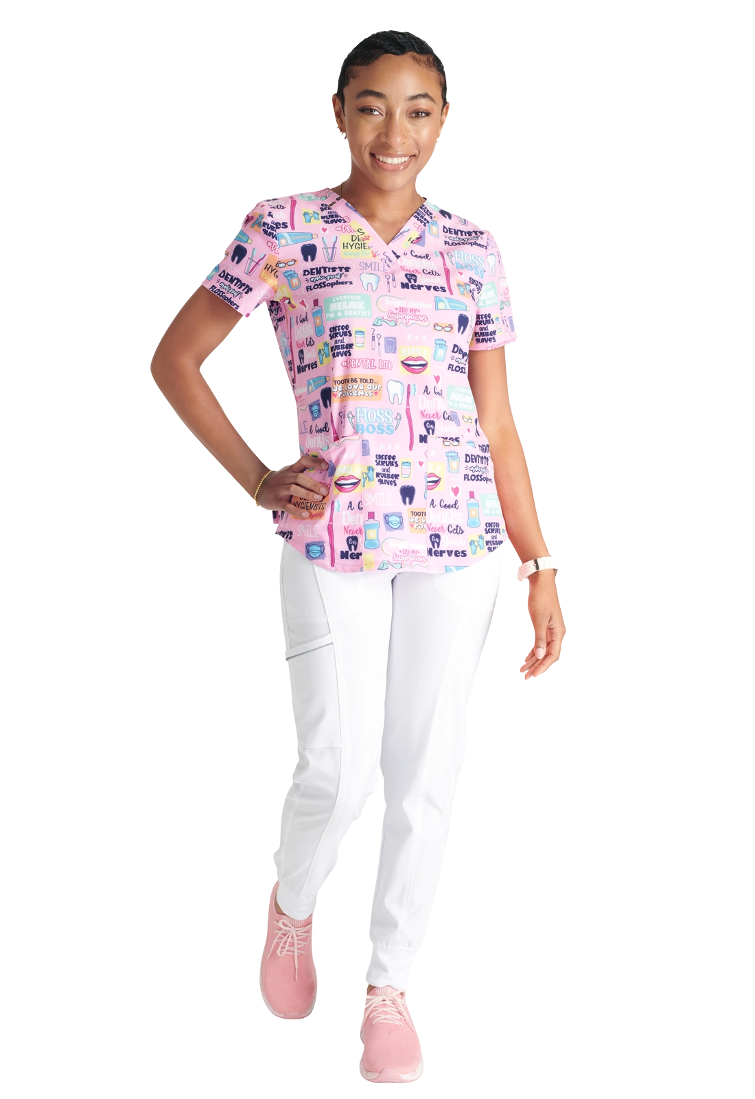 Casaca estampada mujer entallado dents rose CK662