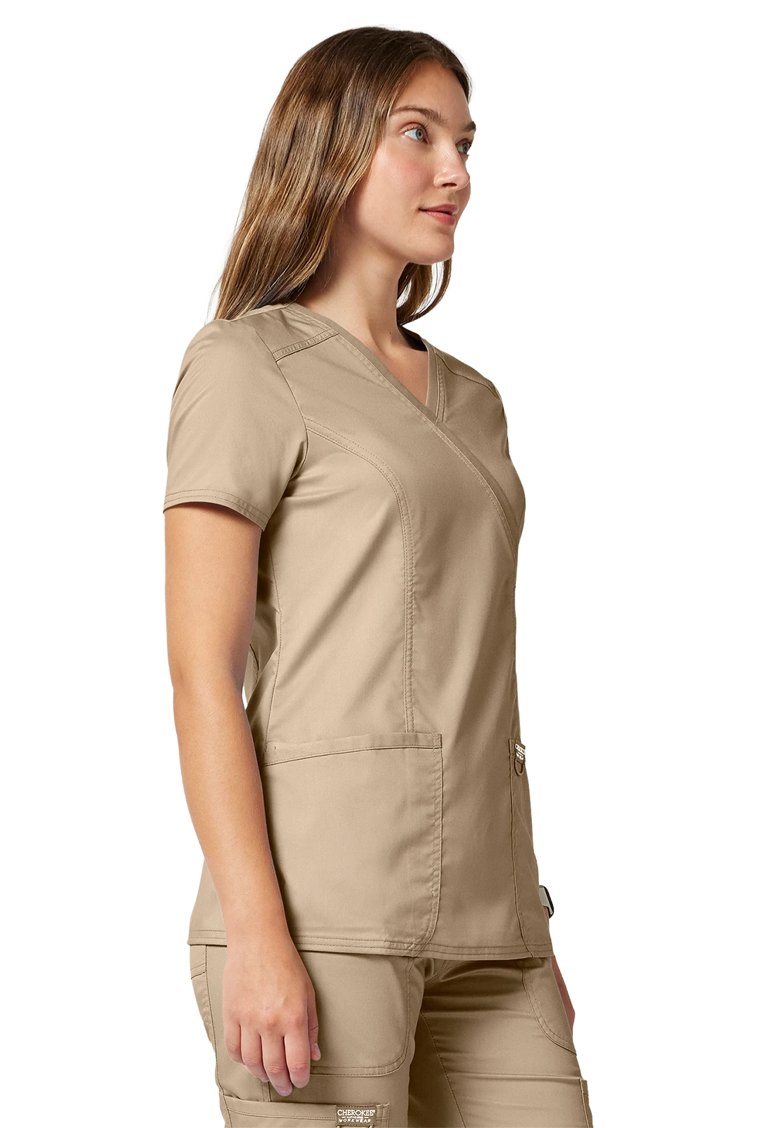 Túnica sanitária Cherokee Revolution cruzada ultra suave WW610 