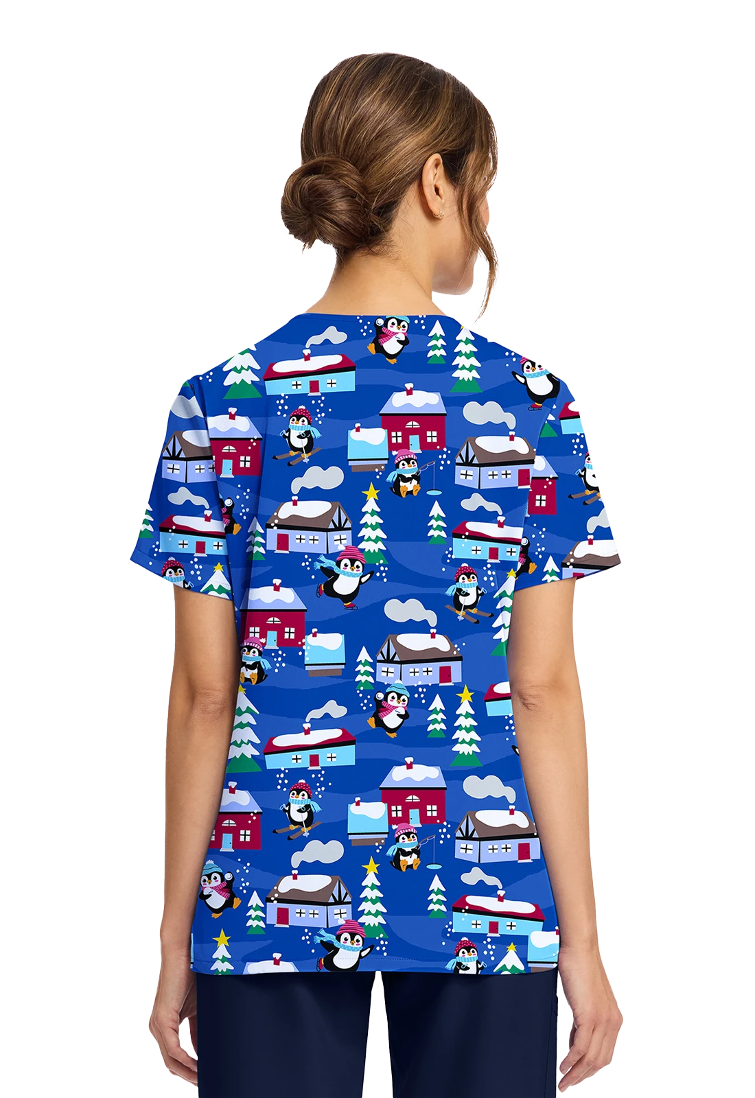 Casaca estampada mujer entallada invierno CK856