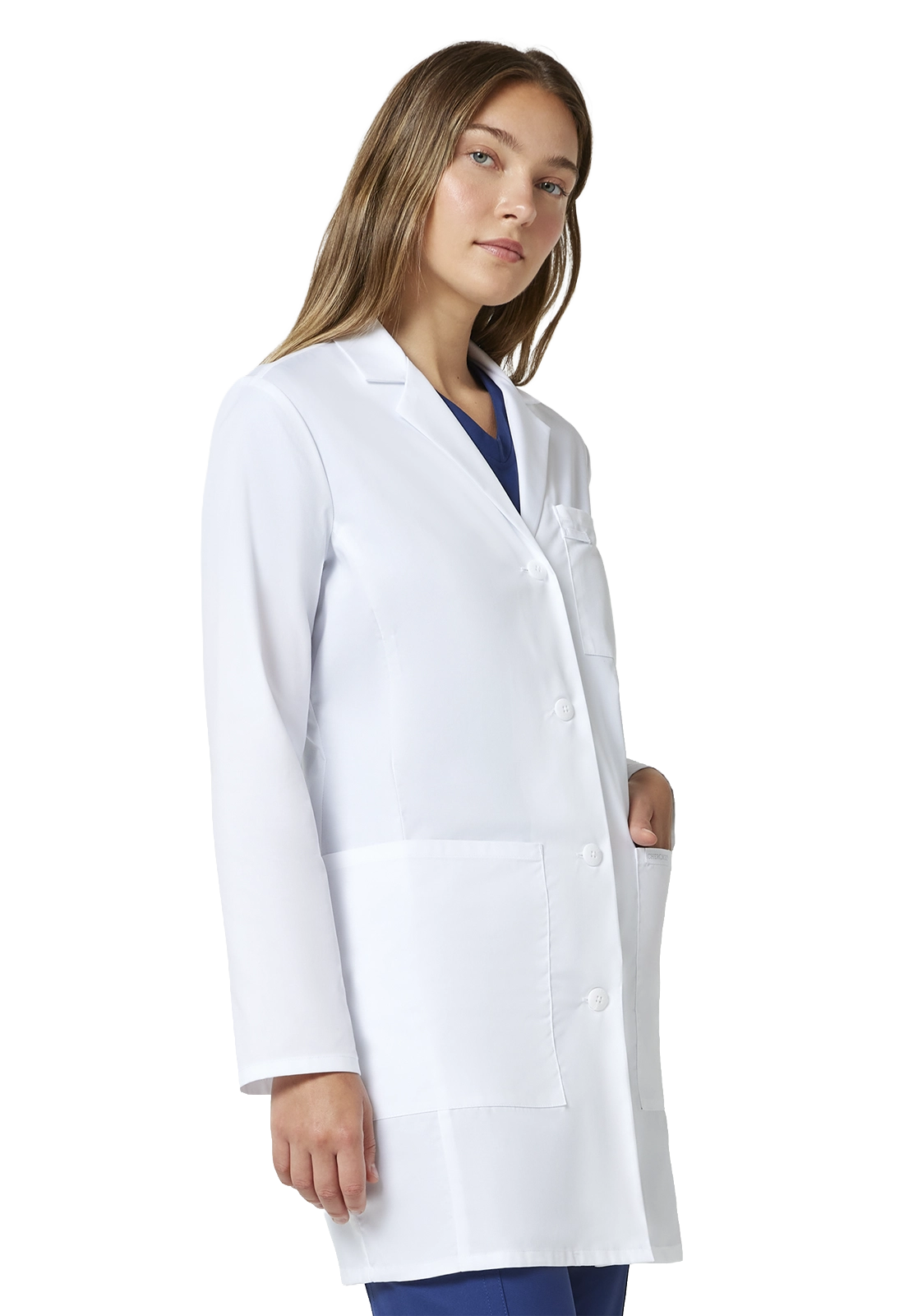 Bata sanitária feminina clássica cintada CK452 
