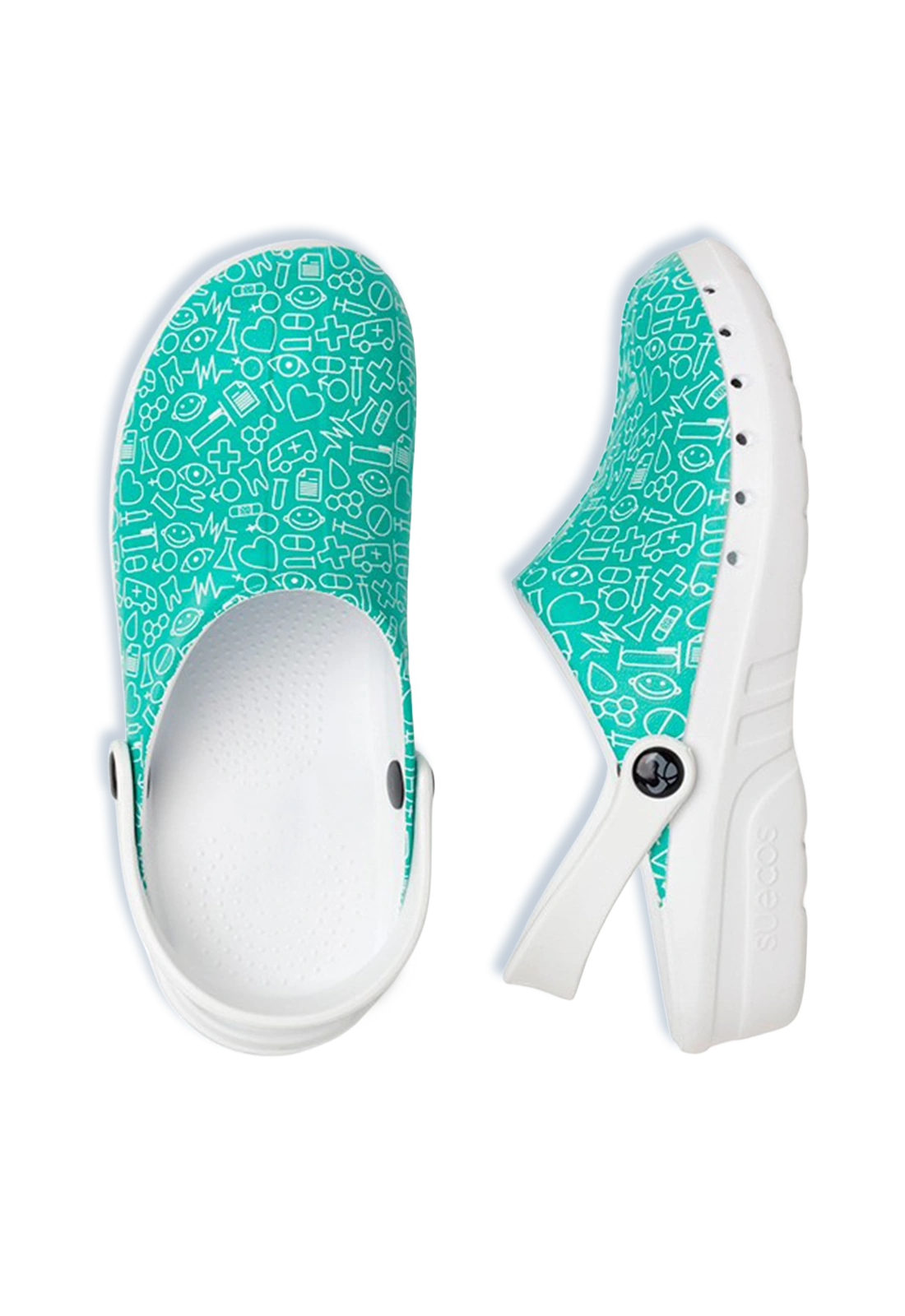 Calzado sanitario Oden Fusion estampado ultra liviano, cómodo, seguro y resistente