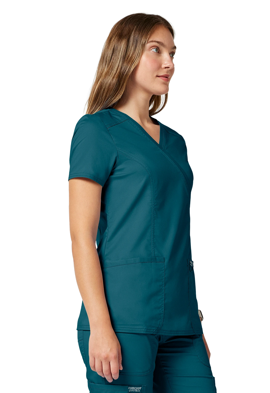 Casaca sanitaria mujer Cherokee Revolution cruzada ultra suave WW610