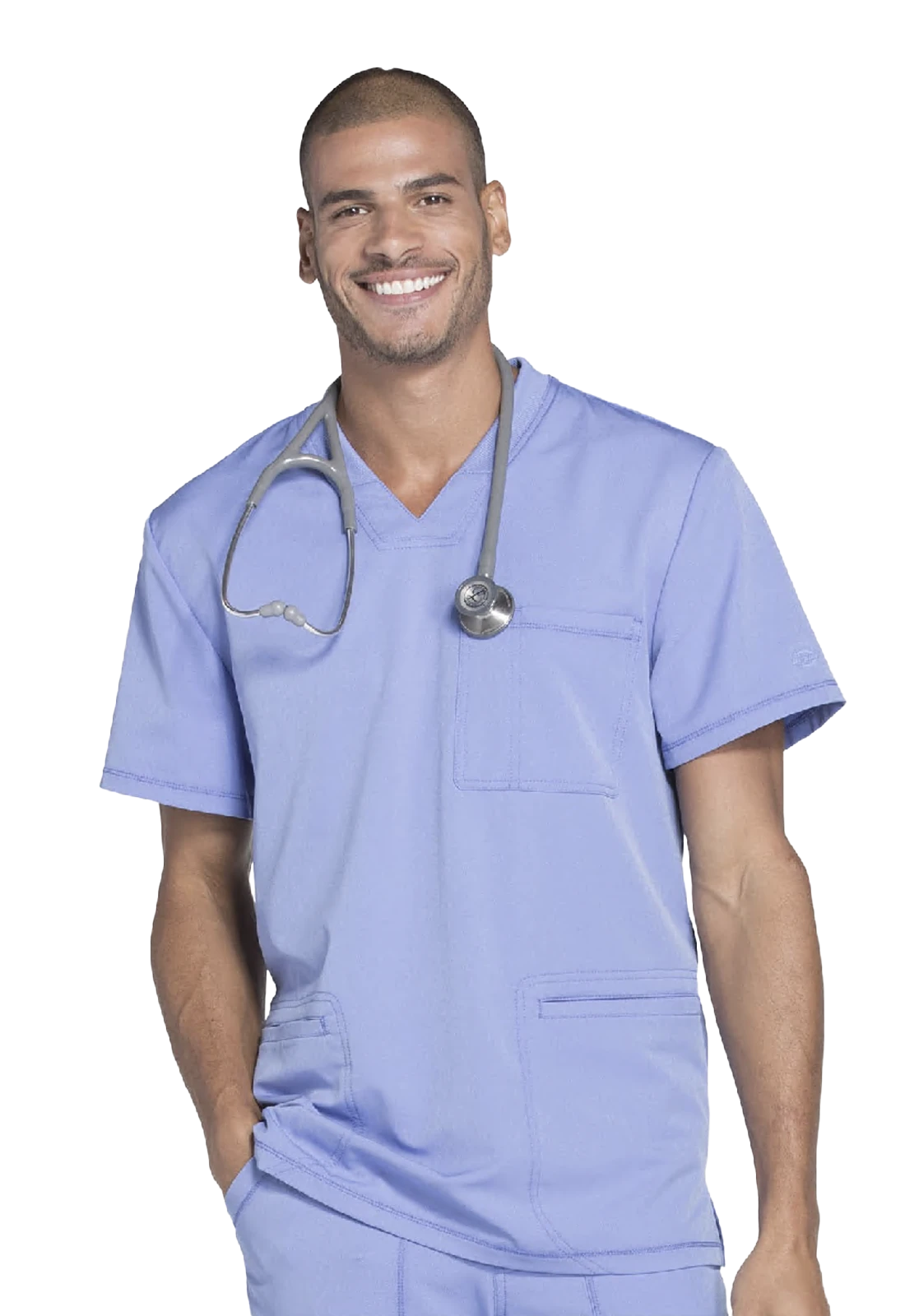 Top men's V-neck scrub top - Dynamix DK640 