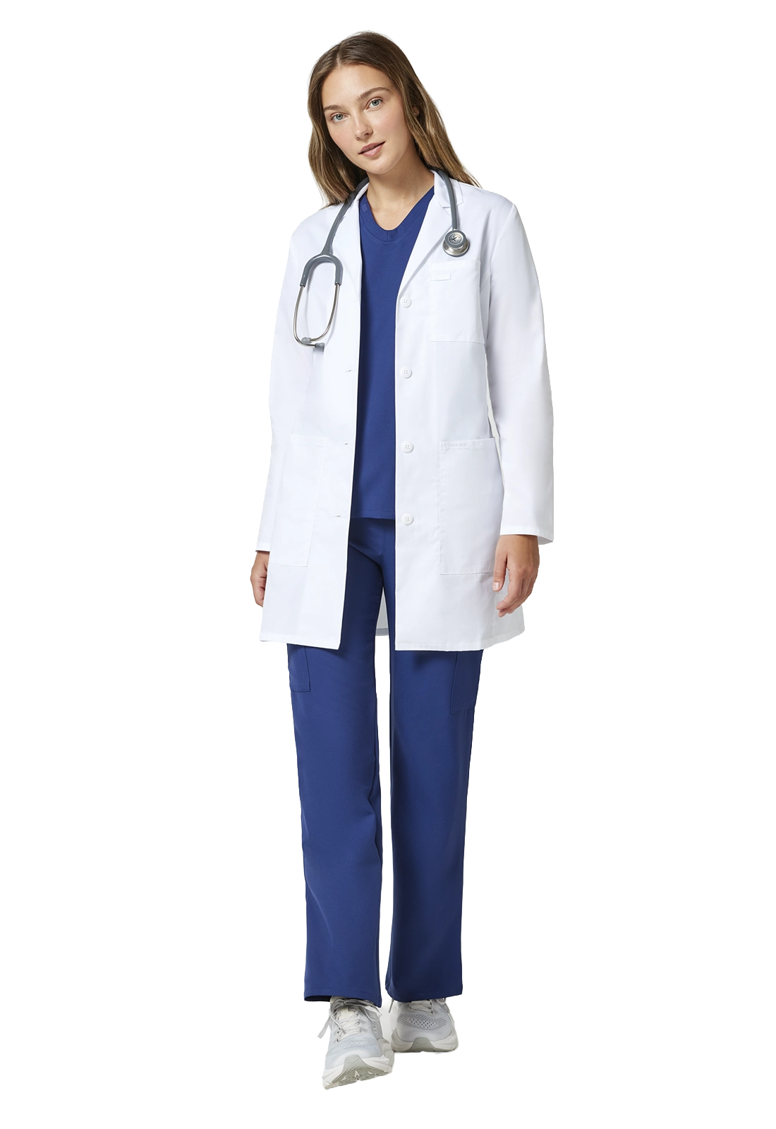 Bata sanitaria mujer clásica entallada CK452