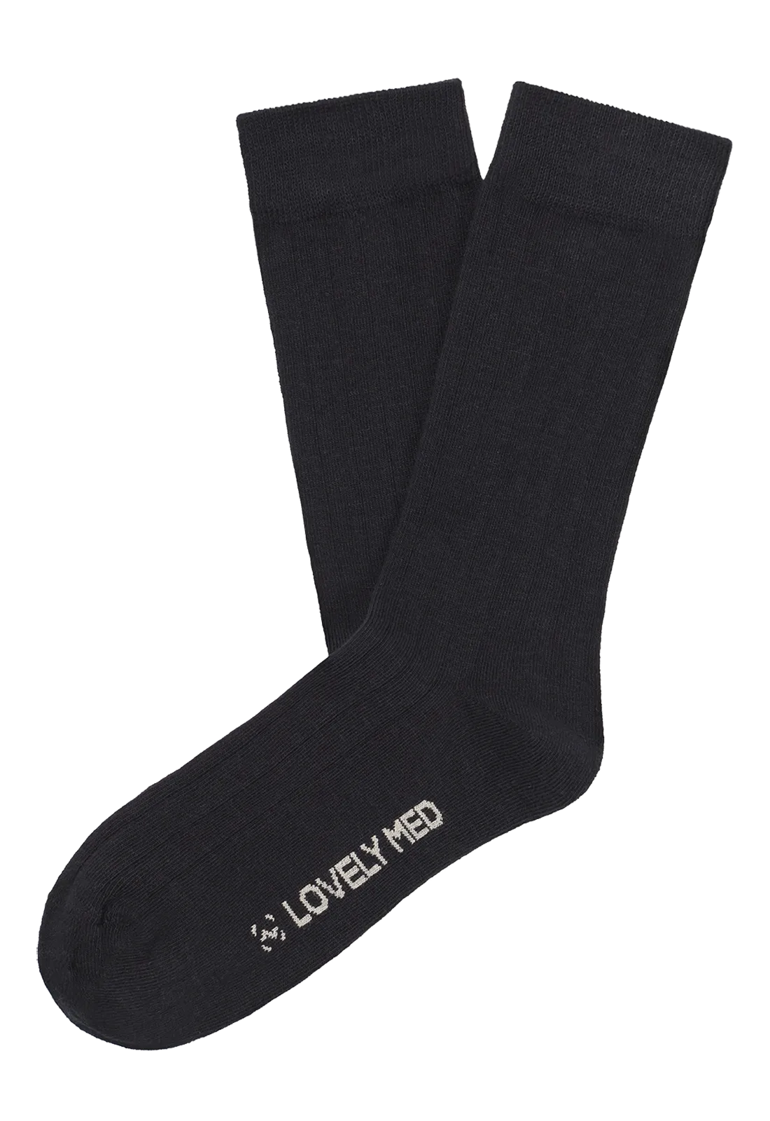 Calcetín canalé unicolor perfecto para combinar LM100