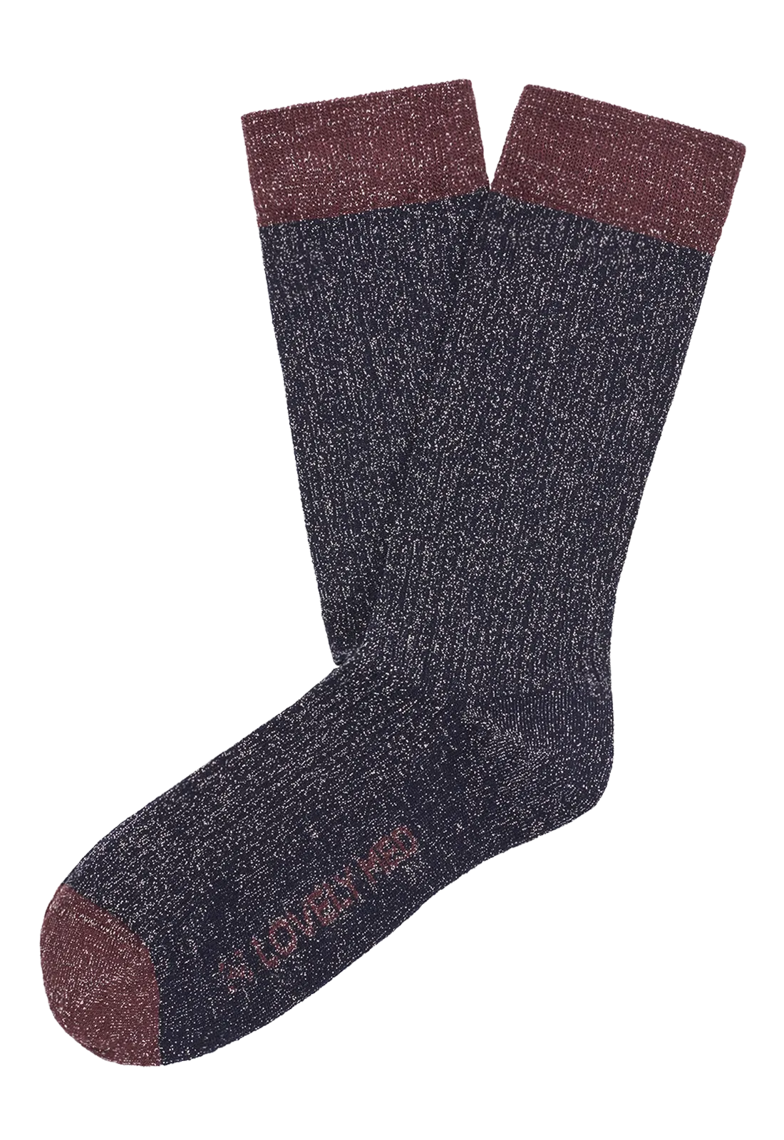 Calcetín Lurex brillante bicolor LM300