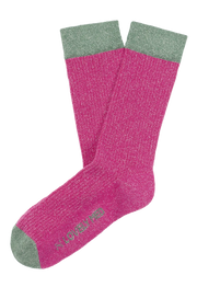 Calcetín Lurex brillante bicolor LM300