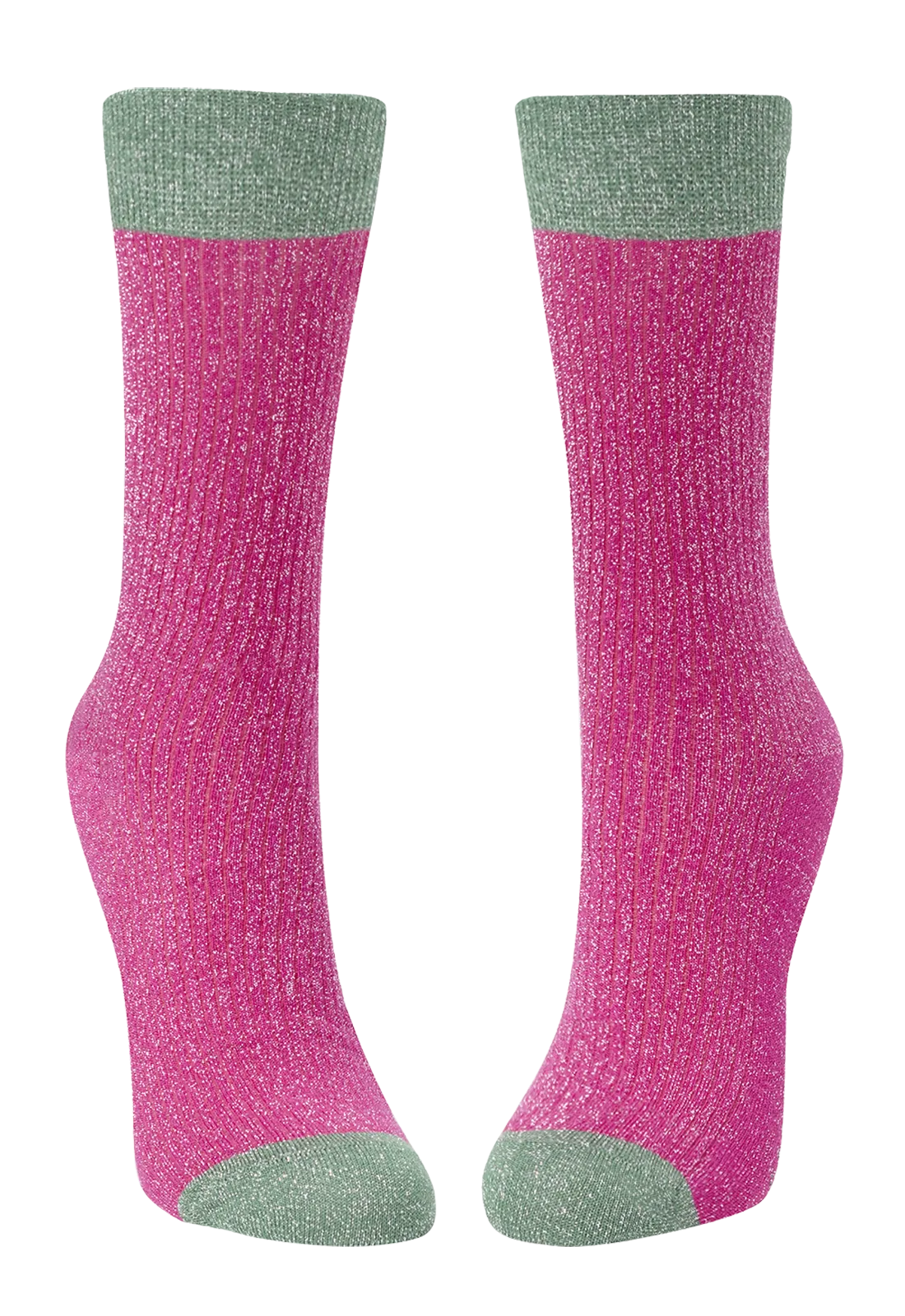 Calcetín Lurex brillante bicolor LM300
