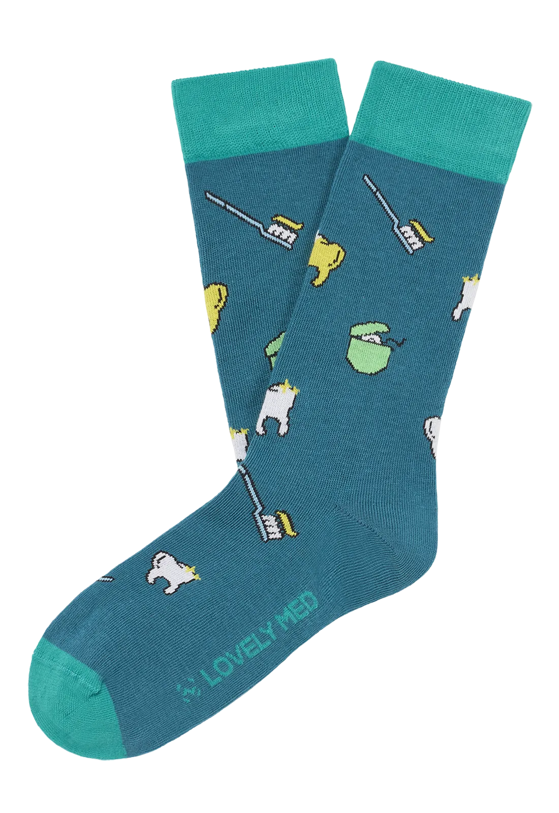 Calcetín estampado dents caribbean blue LM400