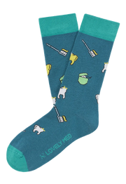 Meia estampada dents caribbean blue LM400 