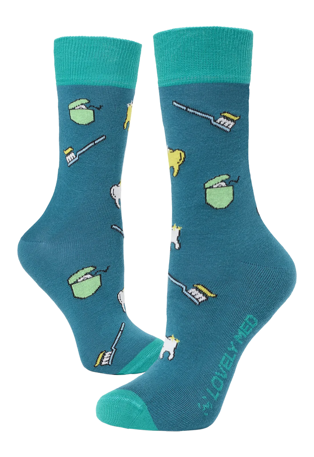 Calcetín estampado dents caribbean blue LM400
