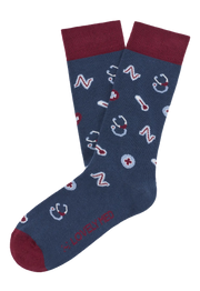 Calcetín estampado medical navy LM400