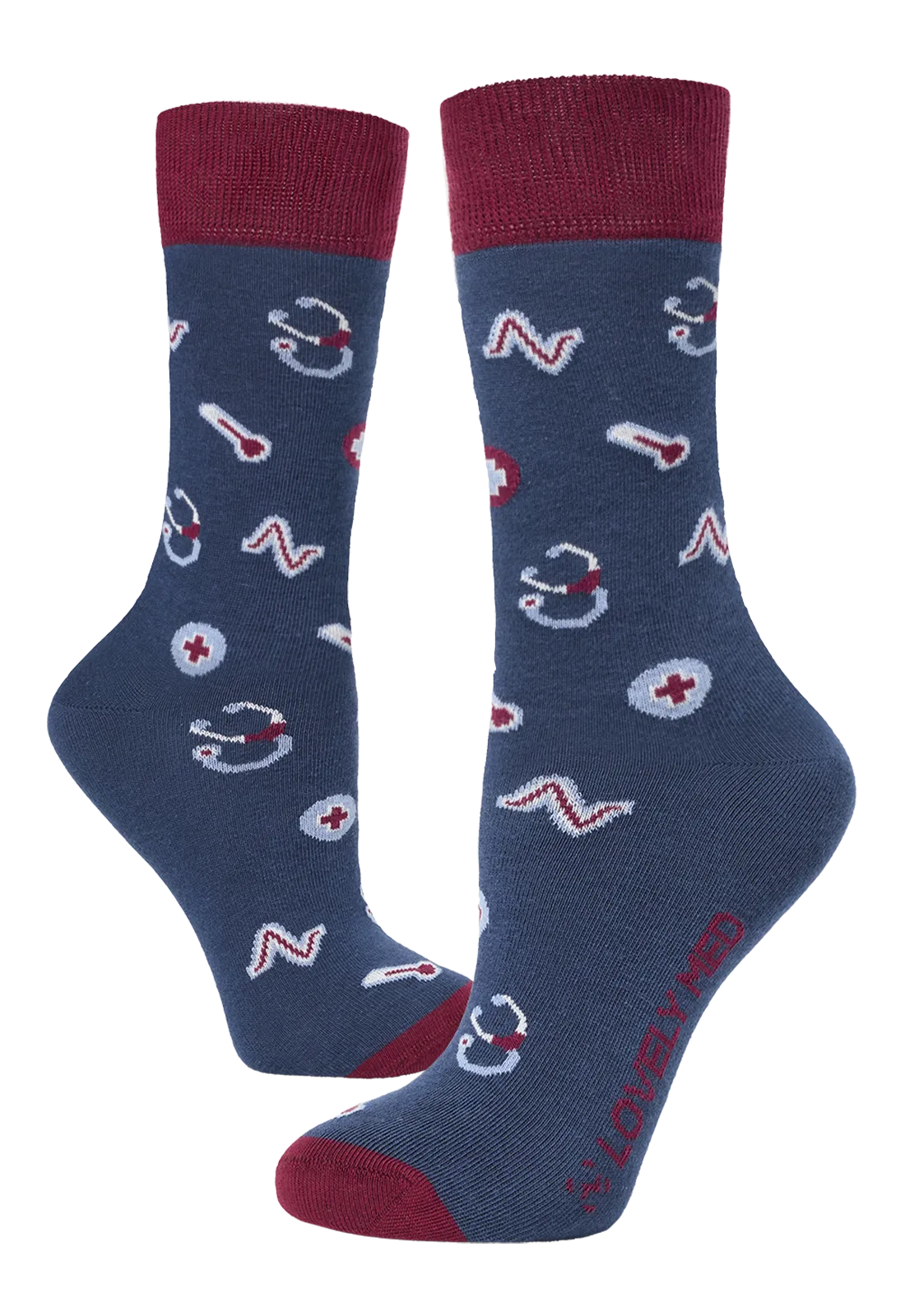 Calcetín estampado medical navy LM400